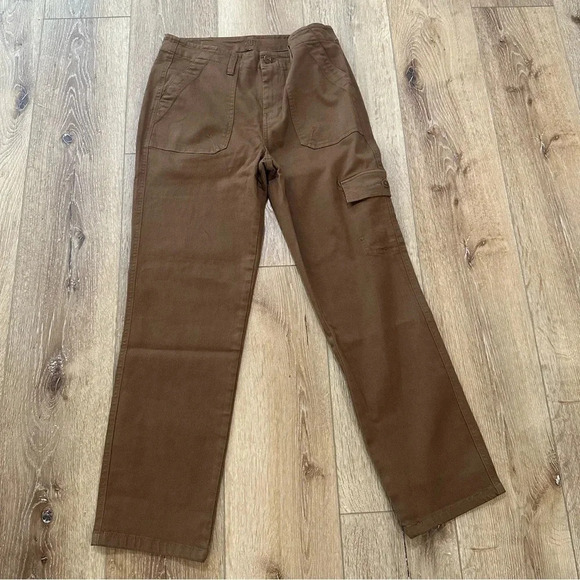 Kut From The Kloth Women's Brown Ankle Straight Leg Cargo Style Pants Size 0 NWT - Picture 2 of 8